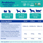 Branvine Probióticos Líquidos para Perros y Gatos - 6 Cepas con Prebióticos (60 ml)