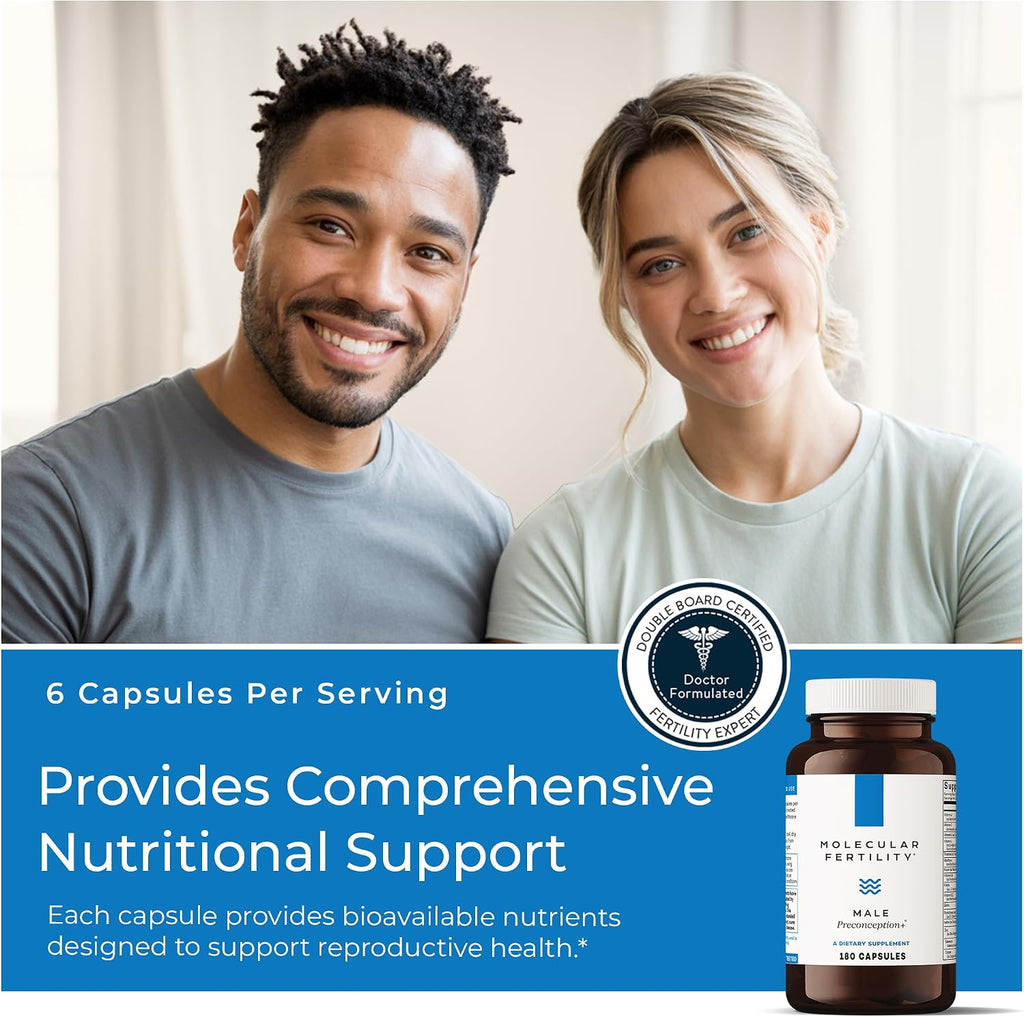 Molecular Fertility Male Preconception+ Suplemento de Fertilidad Masculina