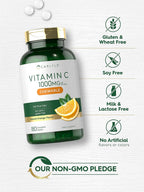 Carlyle Vitamina C Masticable | 1000 mg | 180 Comprimidos | Vegetariano, Sin Gluten, No-GMO