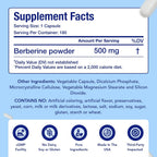 Berberina 500mg – Suplemento de Fácil Absorción (180 Cápsulas) – NasaBeahava