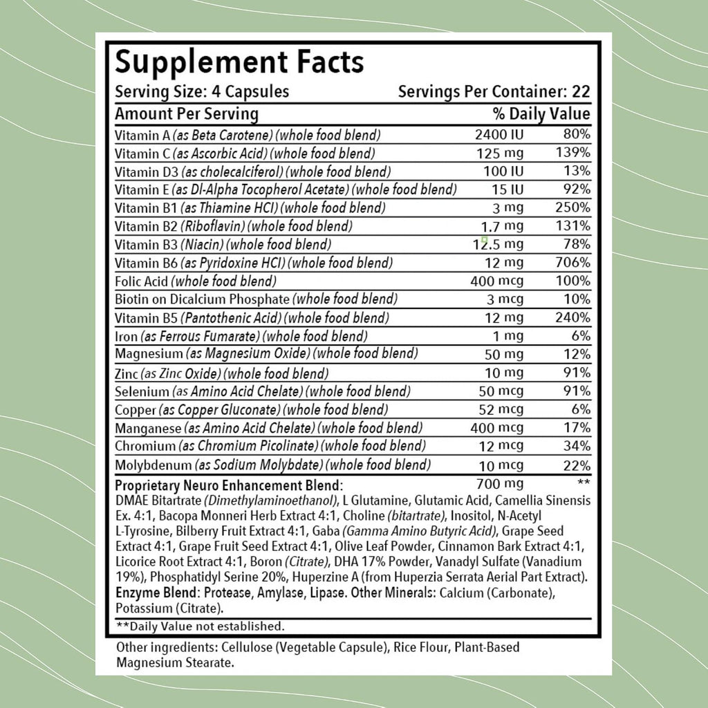 Optimal Health Systems Brain – Complejo Nootrópico Avanzado, 90 Cápsulas