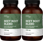 Earth Harmony Naturals Cápsulas de Remolacha Orgánica 1200 mg - Suplemento de Remolacha en Polvo y Jugo para Hombres y Mujeres - 120 Cápsulas