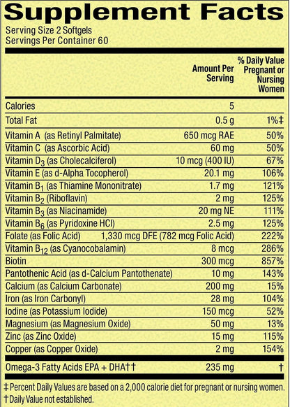 FUSION SHOP STORE – Vitaminas Prenatales – Omega-3 EPA y DHA: El DHA es esencial para el desarrollo normal del – Image 5