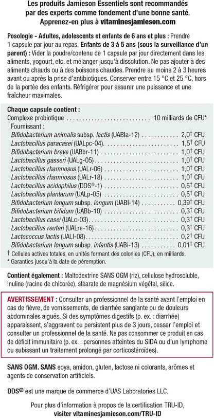 Jamieson 10 Billion Probiótico, 60 Cápsulas Vegetales – Image 6