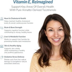 WELLNESS EXTRACT Eannatto Tocotrienols Vitamin E Supplements Tocopherol Free, Non-GMO, Gluten Free & Antioxidant (300MG 60 Softgels)
