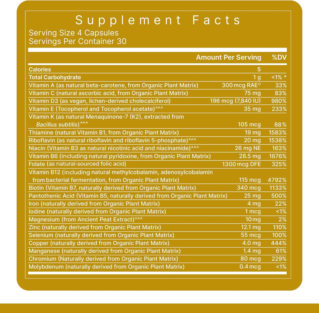 Premier Research Labs Multivitamínico Vegano - 120 Cápsulas
