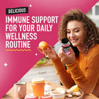 Airborne 750mg Vitamina C Gomitas para Adultos - Apoyo Inmunitario con Antioxidantes y Selenio - 42 Gomitas Sabor Bayas