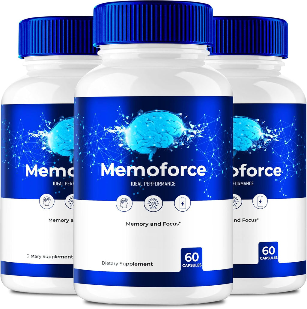 Memoforce Brain – Cápsulas Avanzadas para Memoria y Enfoque (3 Envases)