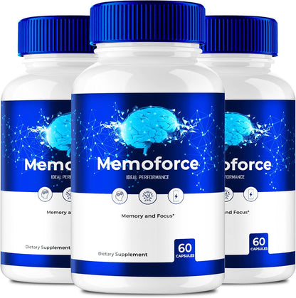 Memoforce Brain – Cápsulas Avanzadas para Memoria y Enfoque (3 Envases)