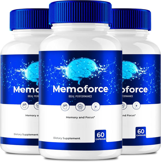 Memoforce Brain – Cápsulas Avanzadas para Memoria y Enfoque (3 Envases)