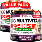Multivitamínico masticable para perros con glucosamina - 120 comprimidos