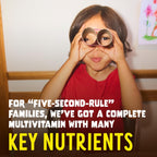 Flintstones Multivitaminas para Niños, Gominolas Sin Azúcar, con Vitaminas A, C, E, B6 y B12, Sabor Frambuesa, 60 Gominolas