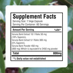 Varuna Nurvala Extract Capsules – 800 mg | Vegano y Sin Gluten | Suplemento Ayurvédico