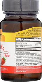 Country Life Vegan K2 Melts 500 mcg – 60 Comprimidos de Fusión Veganos