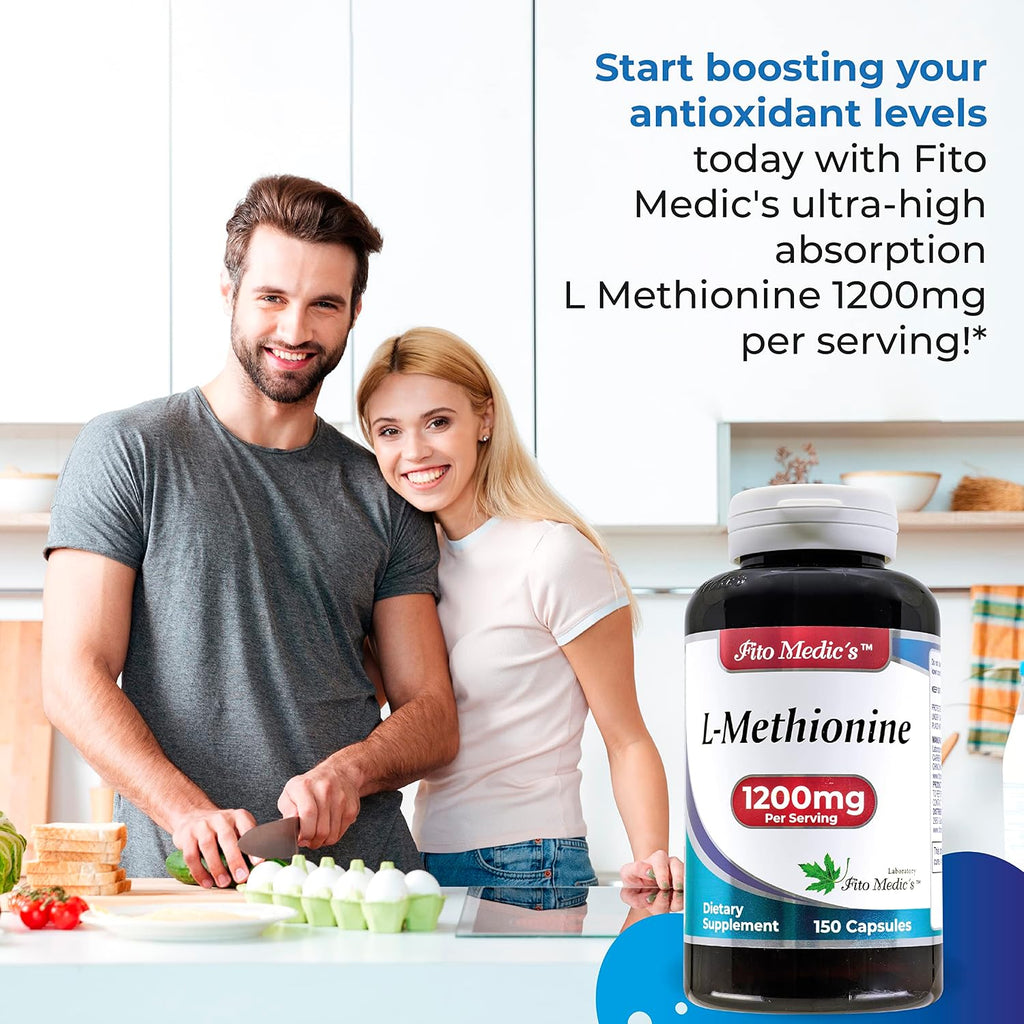 FITO MEDIC'S Lab - L-Metionina 1200mg | 150 Cápsulas