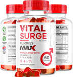 Vital Surge - Suplemento para Hombres, Fórmula Avanzada 1050 mg, 120 Gomitas (2 Paquetes)