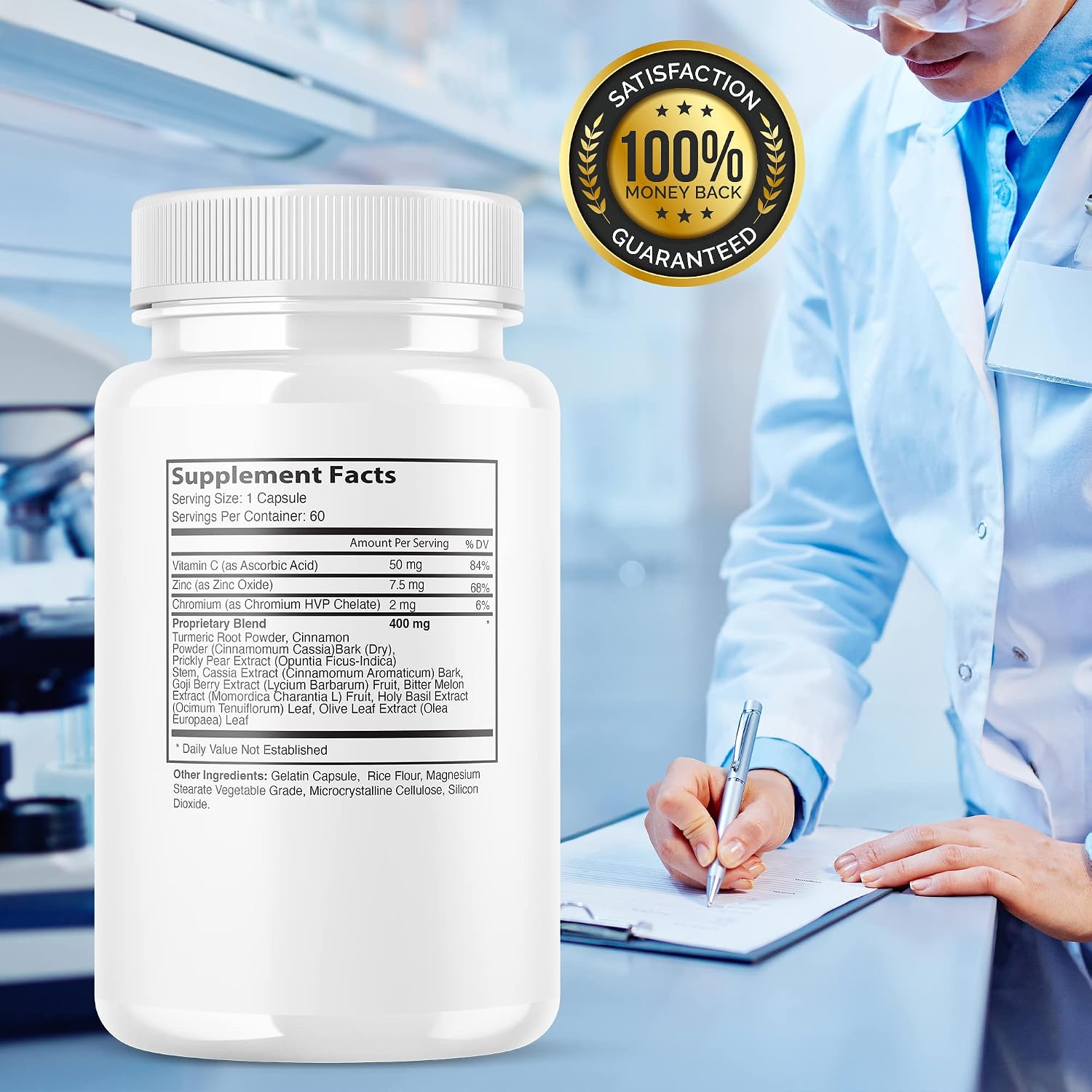 Glucofreeze Pills – Fórmula Avanzada con Canela, Cúrcuma y Goji (60 Cápsulas)