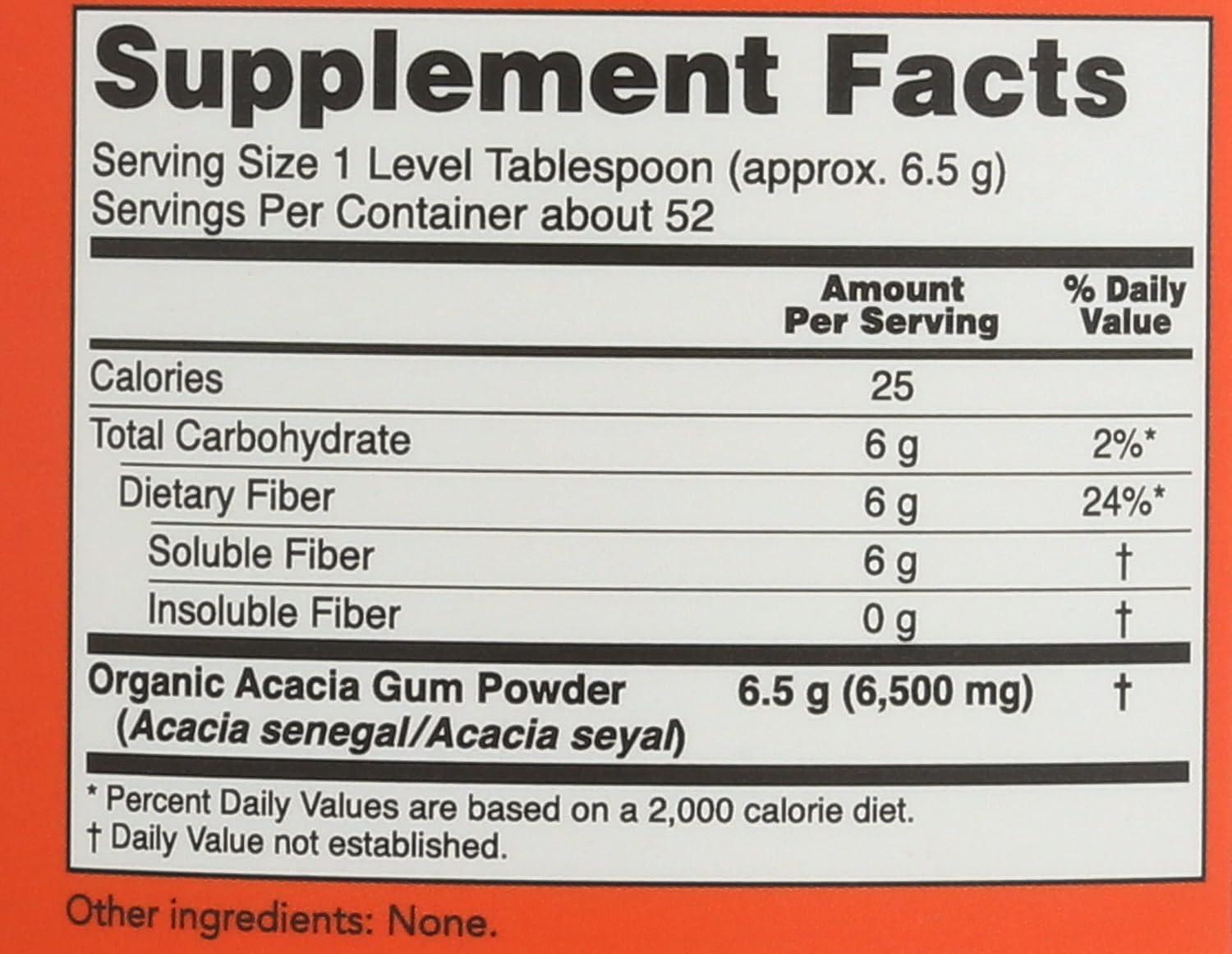 NOW Foods - Polvo de Fibra de Acacia Orgánica - 340 g