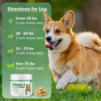 Unipomme - Snacks de Alivio para Alergias en Perros con Omega 3 y Aceite de Pescado