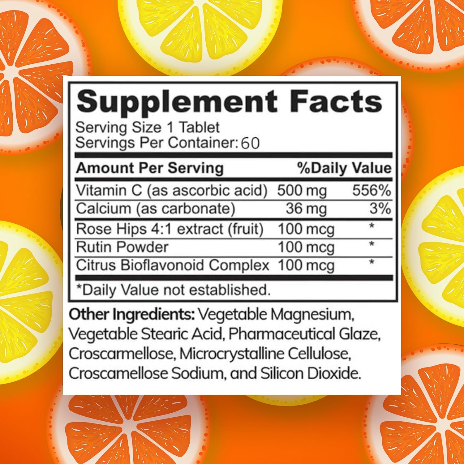 Zaytun Vitamins Vitamina C Halal 500mg Comprimidos con Escaramujo y Bioflavonoides Cítricos - 3 Paquetes de 60 Comprimidos