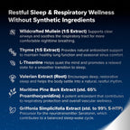 BREATHE PM, Cápsulas Nocturnas 6 en 1 con Mullein para la Salud Pulmonar (60 Cápsulas - 30 Días)