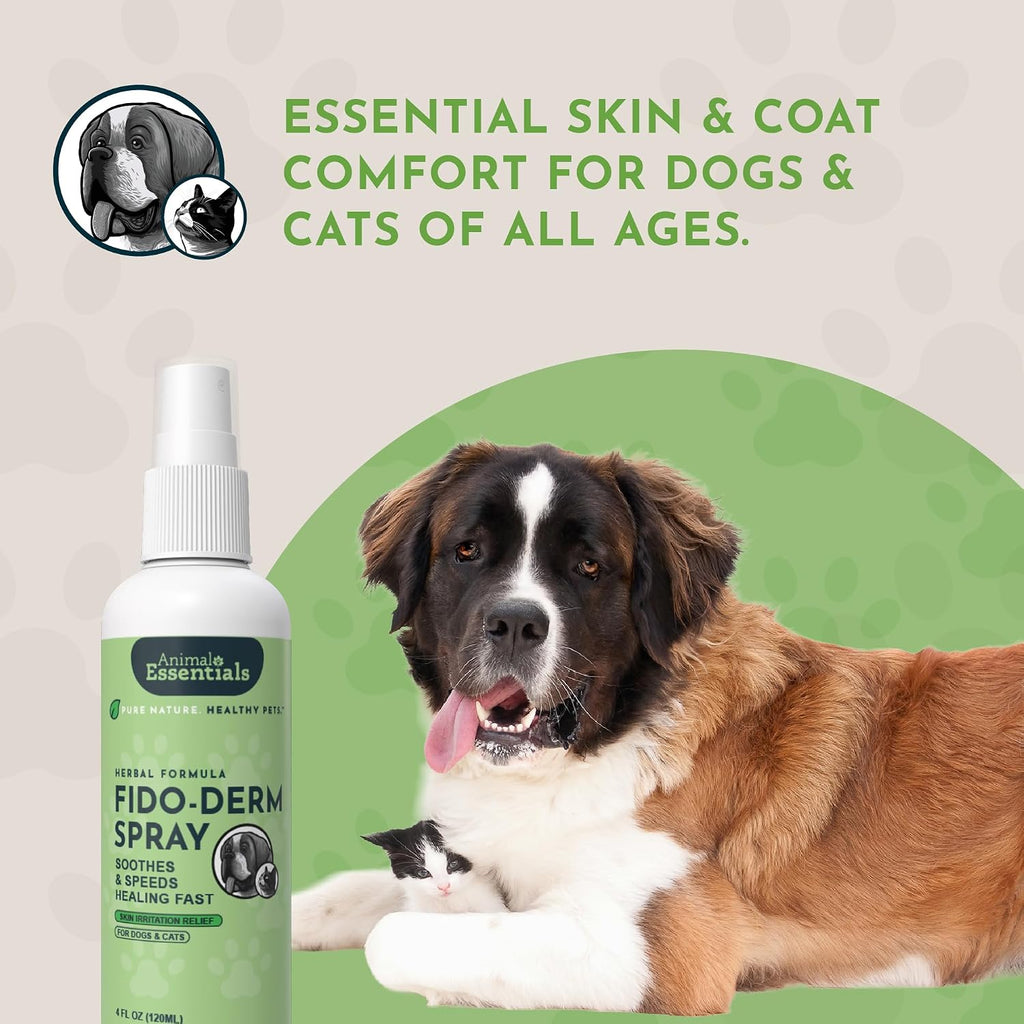 Fido-Derm Spray Herbal para la Piel – Alivio del Picor y Puntos Calientes – 118 ml