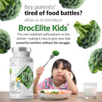 BrocElite Kids - Suplemento de Brócoli con Sulforafano para Niños - 60 Cápsulas Veganas