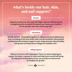 Biotina 10000 mcg con Vitaminas y Adaptógenos - Suplemento para Cabello, Piel y Uñas | Vegano, Sin Gluten, 60 Cápsulas