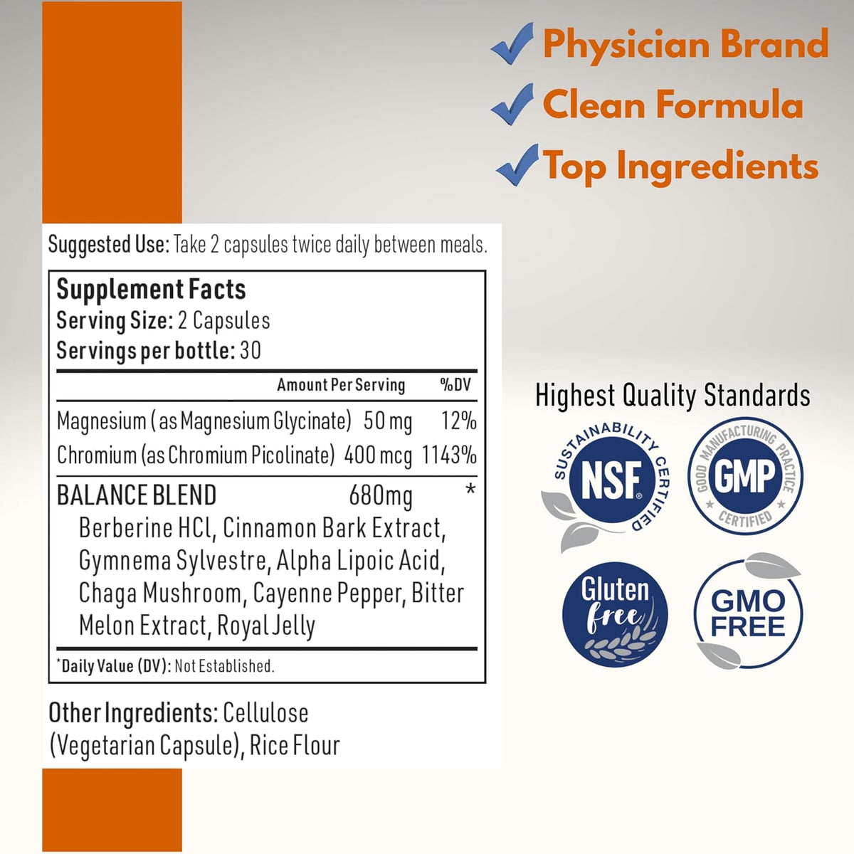 Liver Medic Blood Sugar Complex - Suplemento con Berberina, Canela, Cromo, Magnesio y Ácido Alfa Lipoico - 60 Cápsulas - görsel 2
