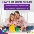 NuBest Tall Kids - Vitaminas masticables para niños de 2 a 9 años - Apoya la fortaleza ósea, salud general e inmunidad - 90 comprimidos sabor baya - Sin azúcar