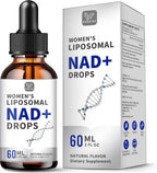 Women's NAD Liquid Supplement, Pure 500mg Liposomal NAD - Cell Regeneration, Energy Support, Vegan, Sugar Free, Additives Free