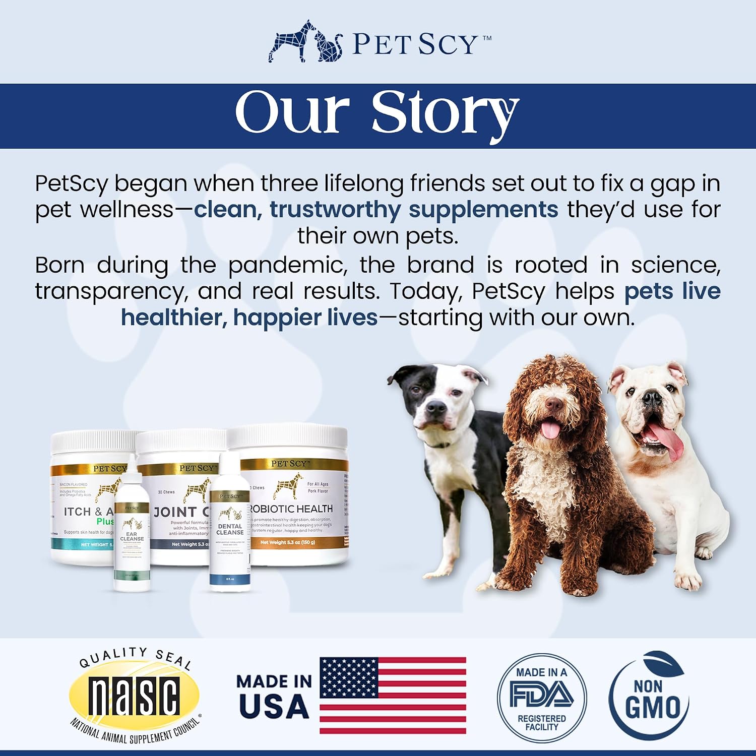 Probióticos en Masticables para Perros - PetScy - 30 Chews