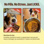 Licks Multi-Vitamin - Apoyo Nutricional Diario para Cachorros, Adultos y Seniors - Multivitamínico Canino con Calcio, Vitaminas A, D, E y B12 - Sobres en Gel Sin Pastillas - 10 Sobres