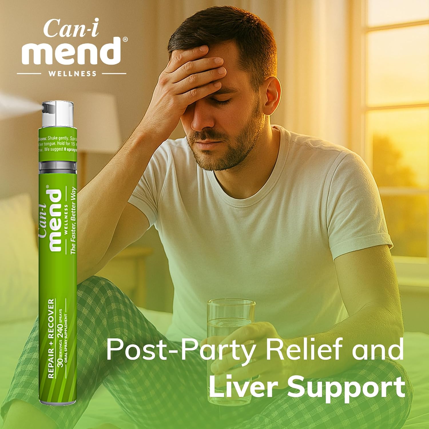 Can-i Mend Spray Oral After Alcohol Aid – Recuperación Rápida con Colina y Glicina
