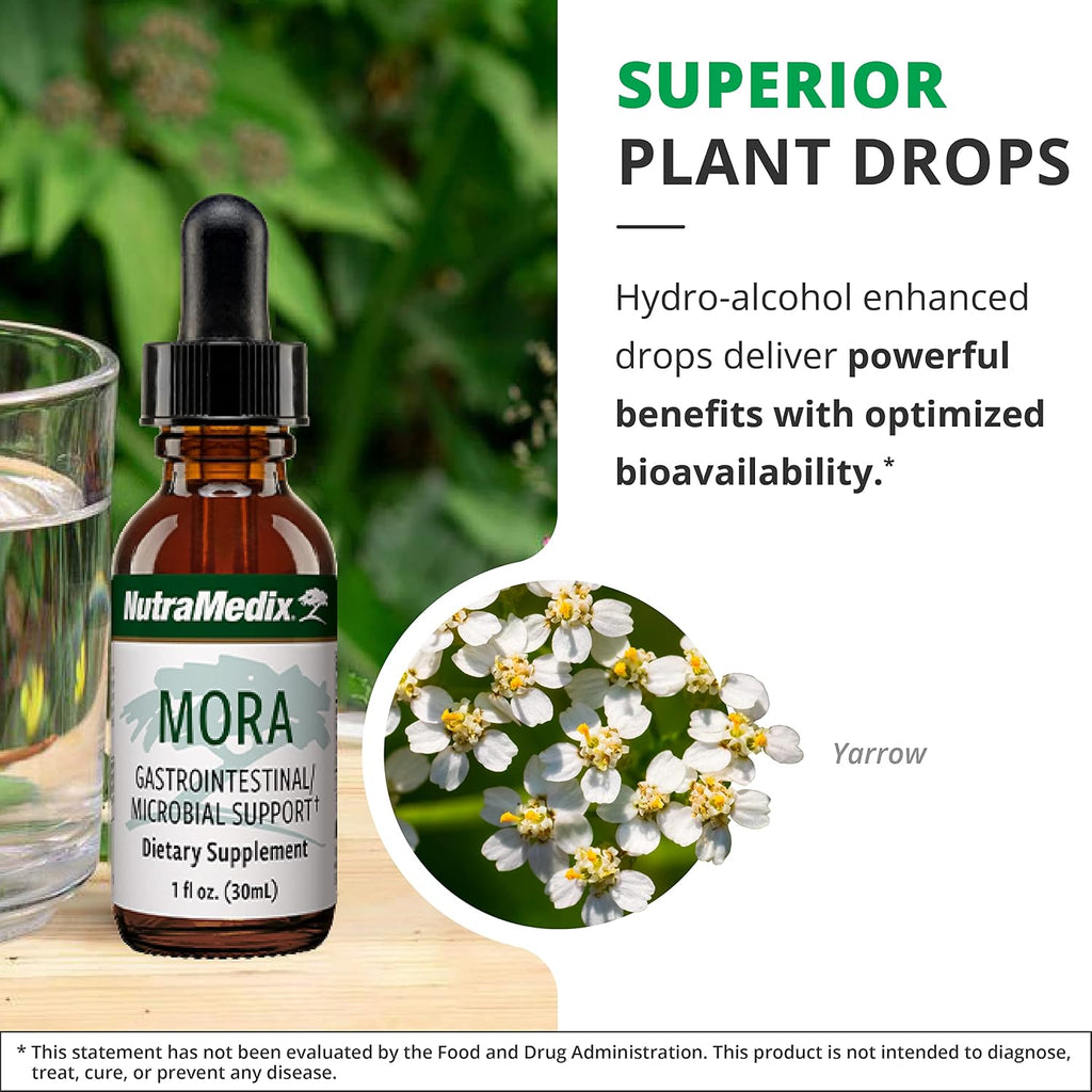 NutraMedix Mora Yarrow Extract - Extracto de Milenrama, Hojas de Mora y Corteza de Capirona (30 ml)