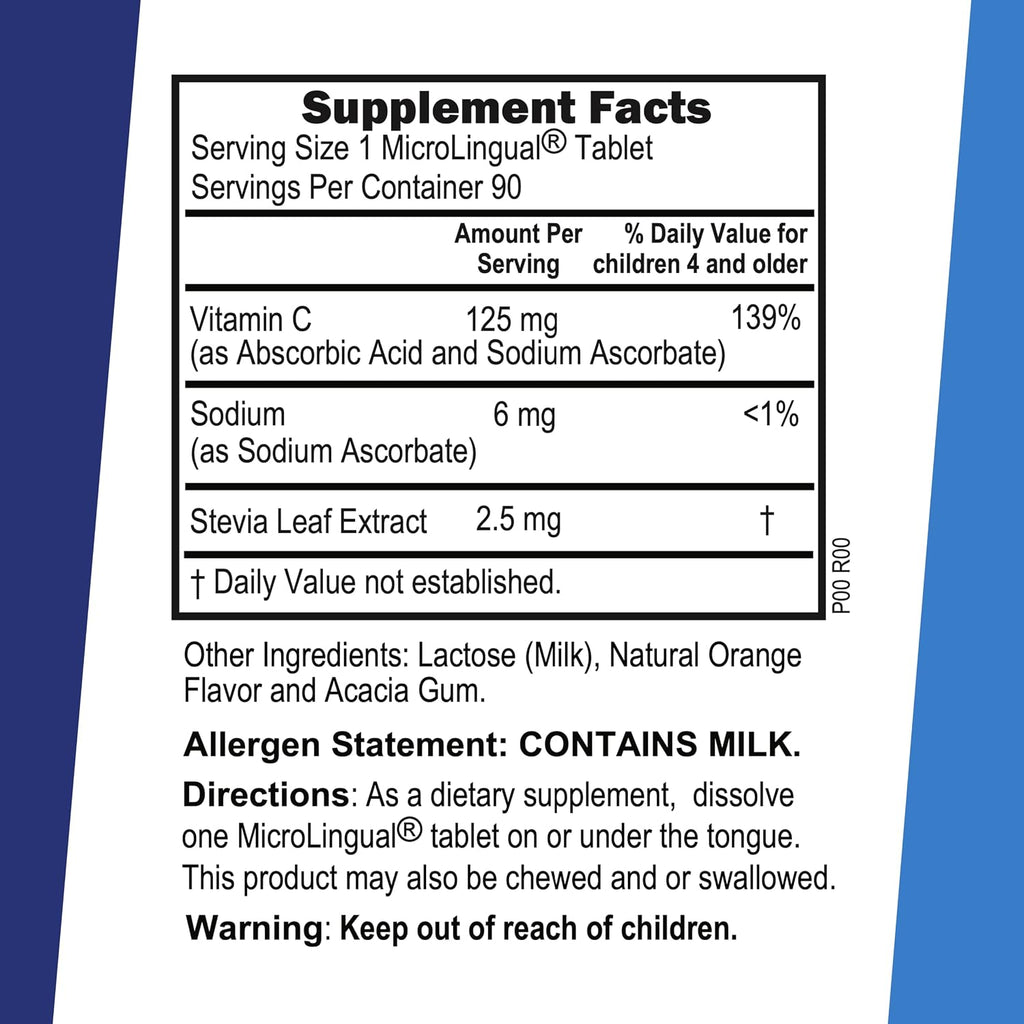 Superior Source Kid's Vitamin C Clean Melts - 90 MicroLingual Instant-Dissolve Tablets