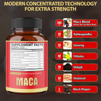Agobi Maca Root Cápsulas - Suplemento Herbal 7 en 1, 90 Cápsulas Veganas
