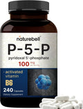 NatureBell P5P Vitamina B6 100mg por dosis, 240 Cápsulas - Piridoxal-5-Fosfato Activado