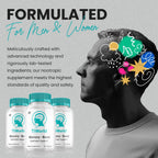 Tiworld Brain Supplement Capsules – Fórmula Máxima Fuerza Todo Natural, 5 Paquetes (300 Cápsulas)