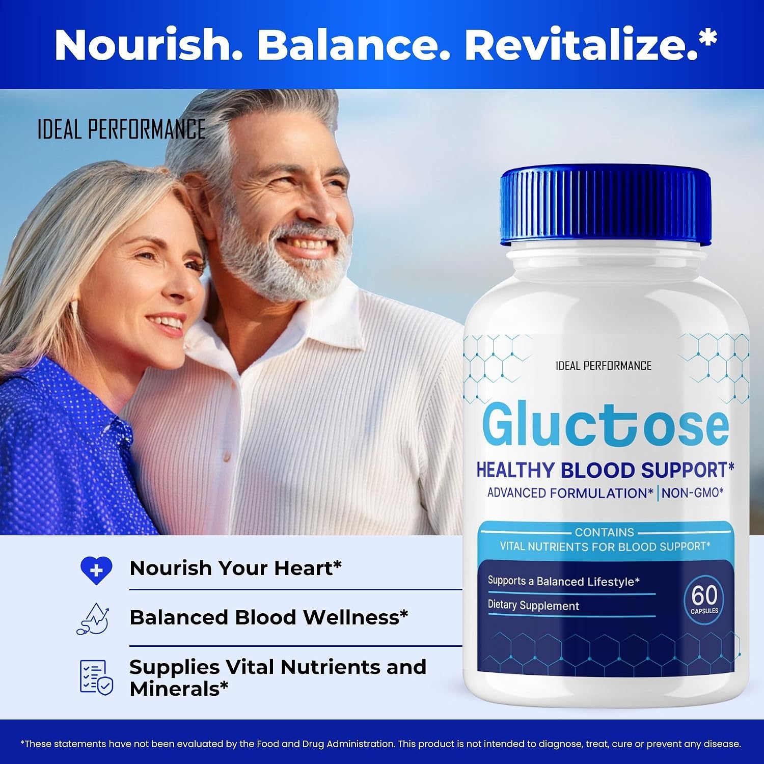 Gluctose Pills Advanced Blood Support Formula - 2 Paquetes