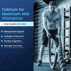 Global Natural Healing Supplements Ca-AKG Alfa-cetoglutarato de Calcio, 1000 mg, 60 Cápsulas Veganas