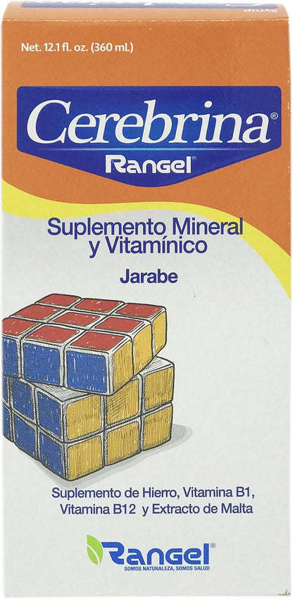 Vino Cerebrina Mineral and Vitamin Siplement Syrup - Suplemento Mineral y Vitaminico Rangel 12 OZ – Image 2