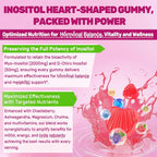 LILICARE Inositol Gummies para Mujeres - 2000mg Myo-Inositol + 50mg D-Chiro 40:1 con Chasteberry, Vitamina D3, Magnesio - Pack de 2 (120 Gominolas Veganas sin Azúcar)