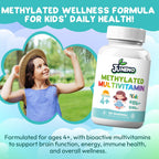 Gominolas Multivitamínicas Metiladas para Niños con Complejo B, 5-MTHF y Metilcobalamina - Sin Azúcar, Vegano