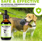 Gotas de Cardo Mariano para Perros - ALIVO - Apoyo Hepático con Curcumina y Omega 3, Sabor Bacon (59 ml)