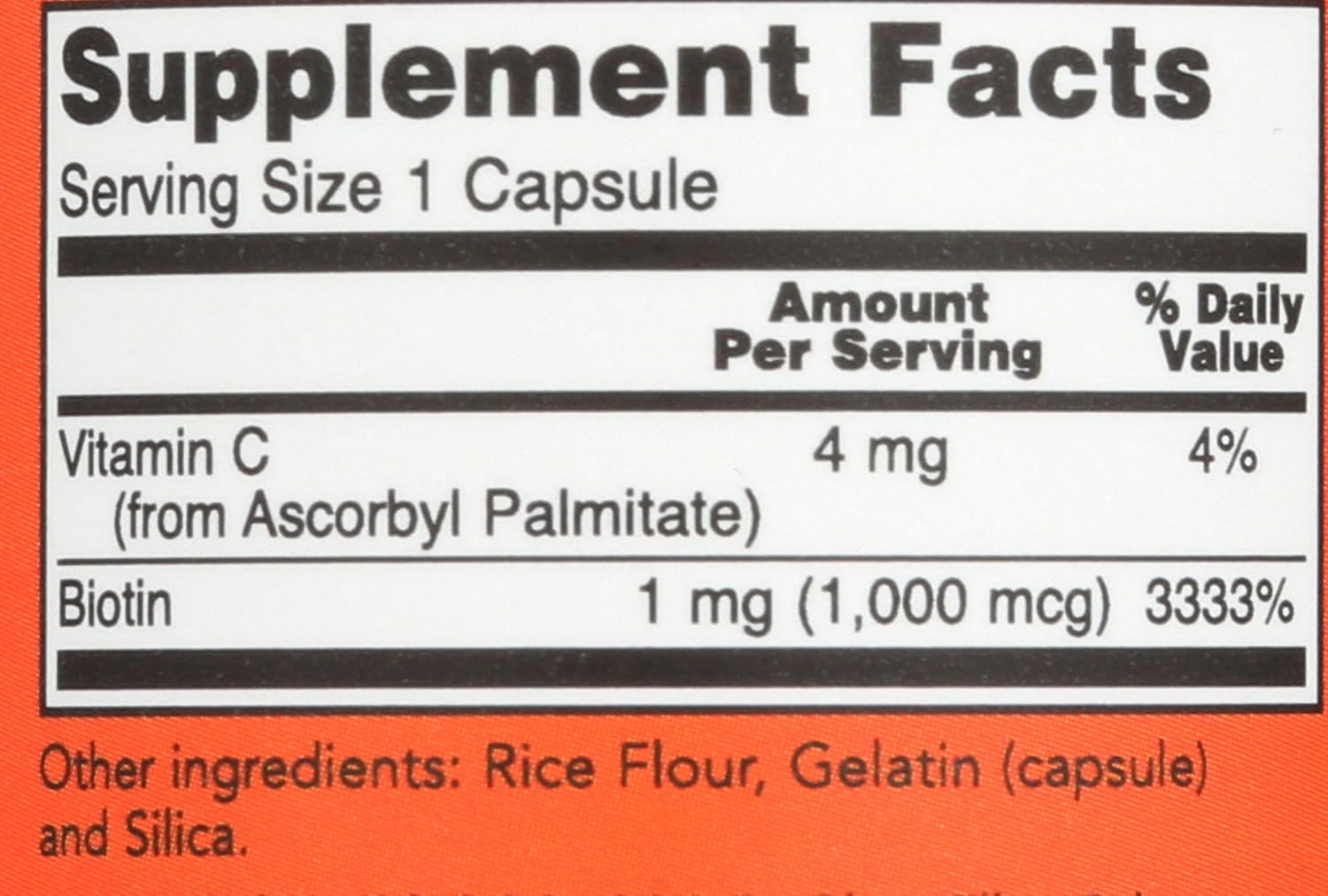 Now Foods Biotina 1000 µg - 100 Cápsulas