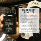 Live Bearded Beard Boost - Biotina 5000mcg para Barba y Cabello