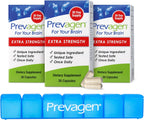 Prevagen Extra Strength - 90 Cápsulas (3 Meses) | Formulado para el Cerebro | 20 mg de Apoaequorin + Vitamina D3 con Organizador Semanal