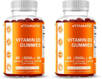 Vitamatic Vitamina D3 Gummies 5000 UI - Pack de 2 (120 Gominolas)