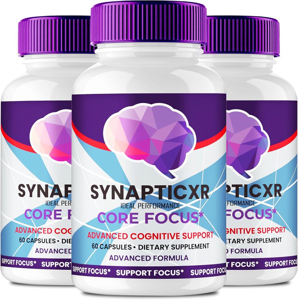 Synaptic XR Cápsulas - Suplemento para la Salud Nerviosa, Fórmula Avanzada de Máxima Potencia (3 Envases)